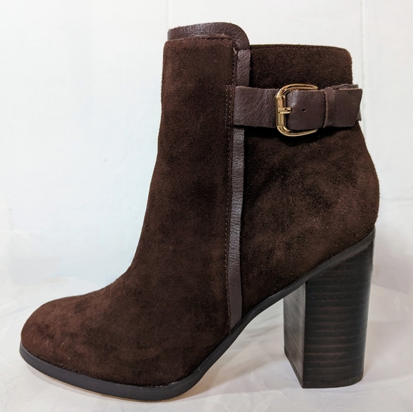 Lands' End Brown Suede Ankle Boots Size 8 - Picture 2 of 11
